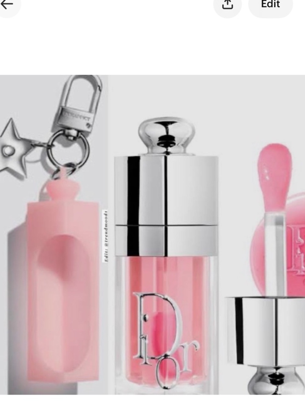 DIOR LIP OIL CASE KEYCHAIN NIB ( the lip oil is not included - Picture 3 of 4